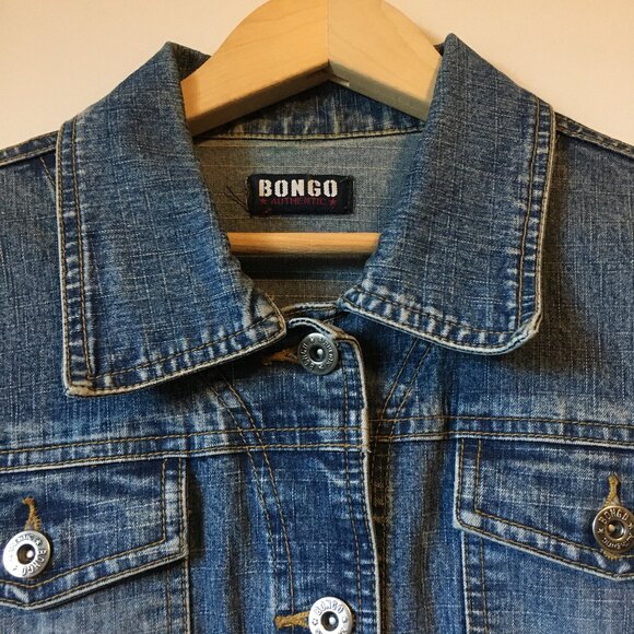 BONGO Blue Washed Denim Jean Jacket - Picture 4 of 14